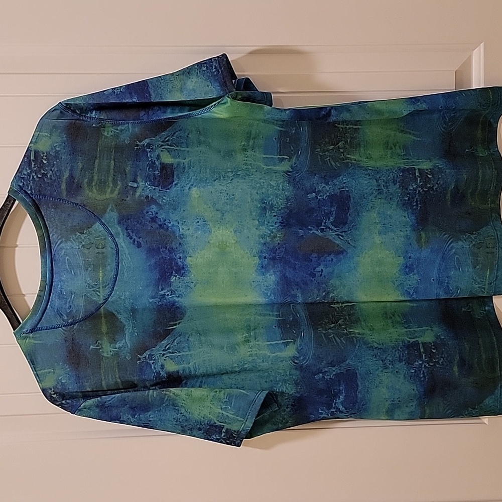 Reel Legends Freeline Blue Green Short Sleeve TShirt Size 2XL - Picture 4 of 8